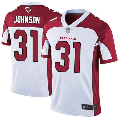 Arizona Cardinals Limited White Men David Johnson Road Jersey NFL Football 31 Vapor Untouchable